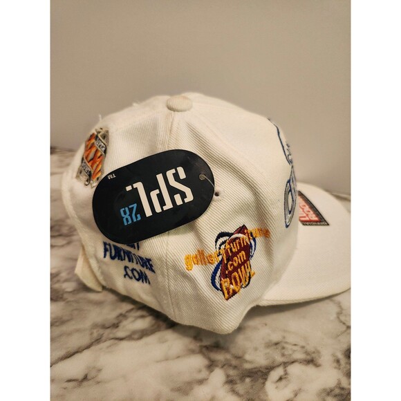 New York Giants XXXV Conference Champions Strap Back Cap Hat White - Picture 6 of 7